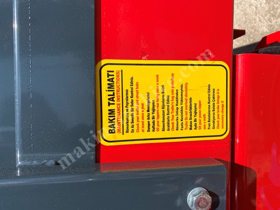 6 Ton Frenli Çift İlaveli Römork