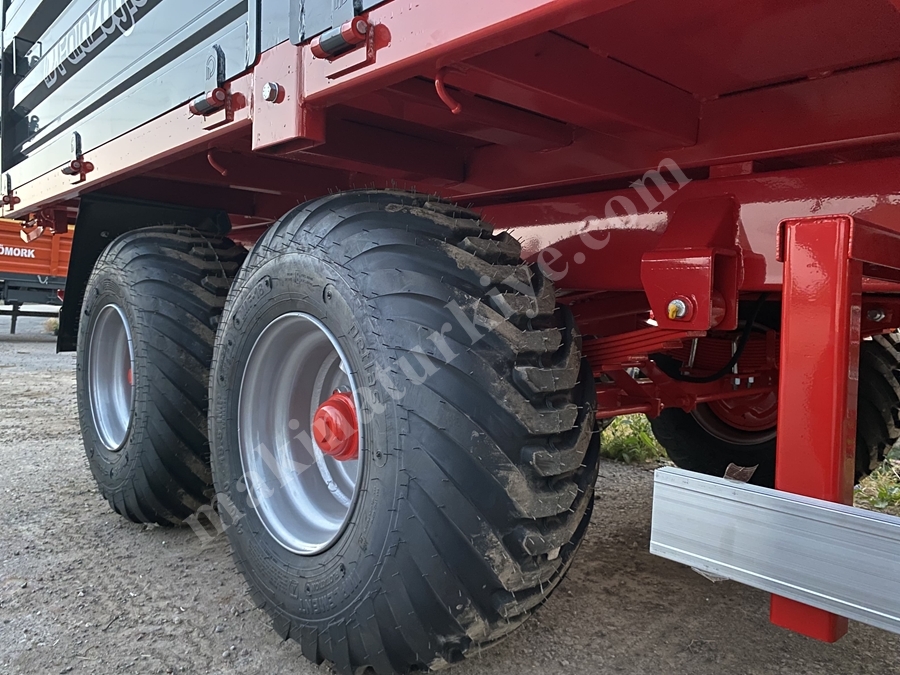 10 Ton Tandem Çift Dingil Tır Tipi Römork