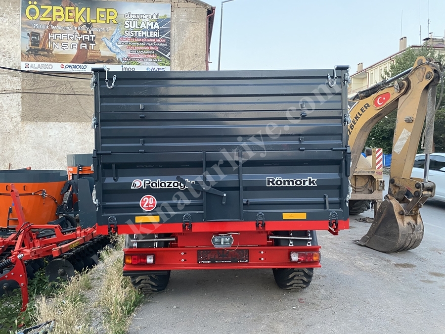 10 Ton Tandem Çift Dingil Tır Tipi Römork