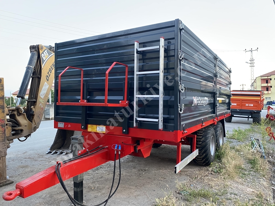 10 Ton Tandem Çift Dingil Tır Tipi Römork