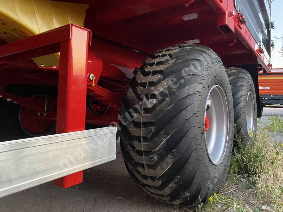 10 Ton Tandem Çift Dingil Tır Tipi Römork