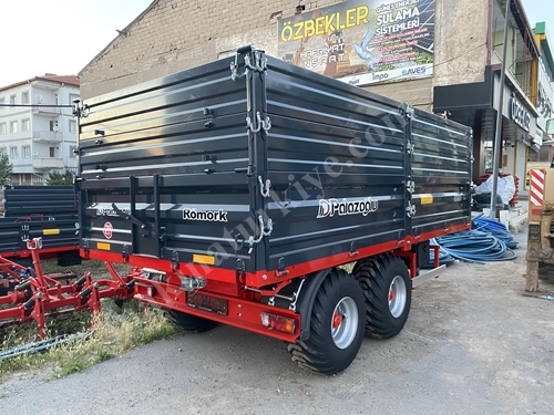 10 Ton Tandem Çift Dingil Tır Tipi Römork