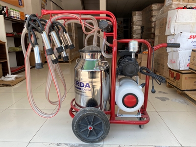Alüminyum Güğüm İkili Süt Sağma Makinesi - 0