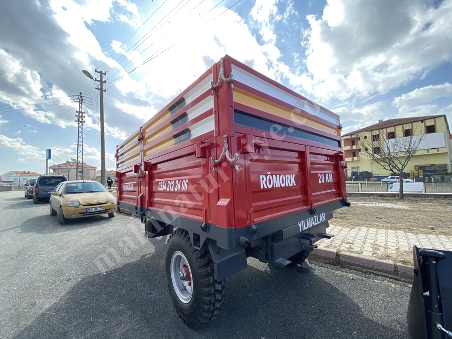6 Ton Tek İlaveli Römork