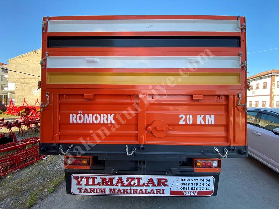 10 Tonluk Tandem Çift Dingil Tır Tipi Römork