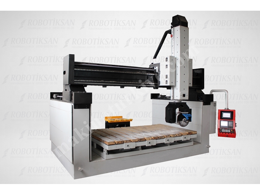 5 Eksen Cnc Köprü Kesme, Mermer Cnc,