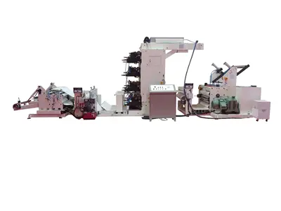 Машина для 4-цветной флексографской печати 100 м/мин