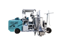 1500 Litre Paint Tank Thermoplastic laying and Extrude Road Marking Machine - 0