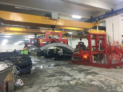 6 Ton Metro Tünel İnşaat Vakumlu Kaldırma Taşıma Sistemi - 3