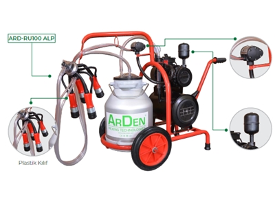 30 Liter Aluminium Eimer Einzelmelkmaschine - 1