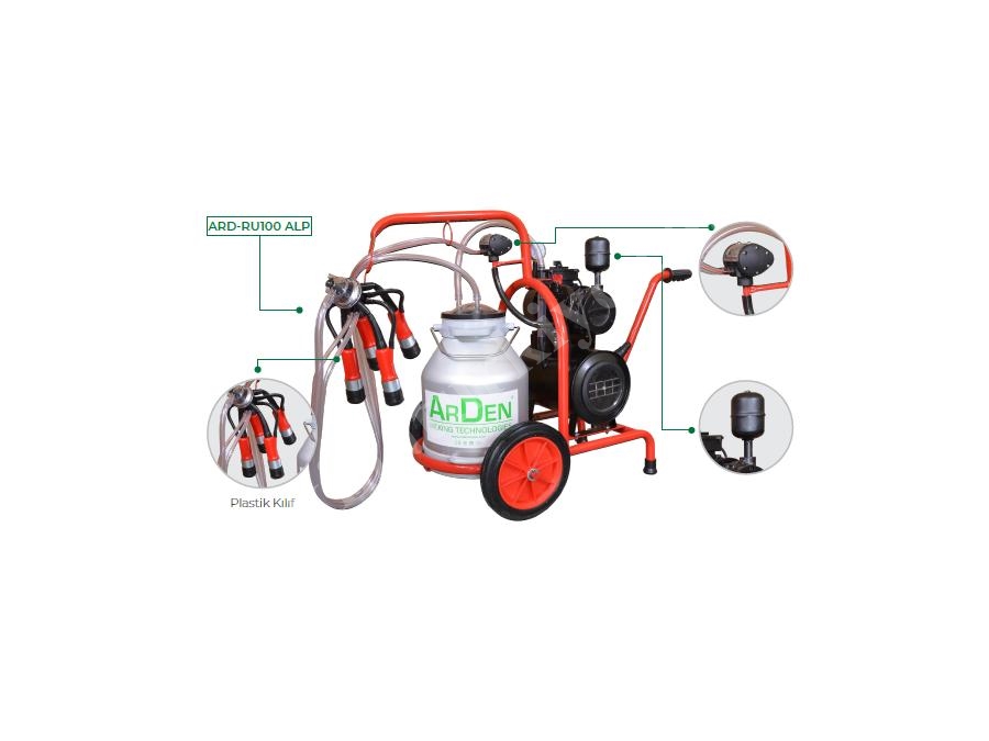 30 Liter Aluminium Eimer Einzelmelkmaschine