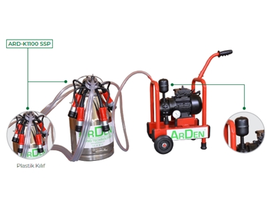 30 Liter Russisches Modell Chrom Eimer Einzelmelkmaschine - 0