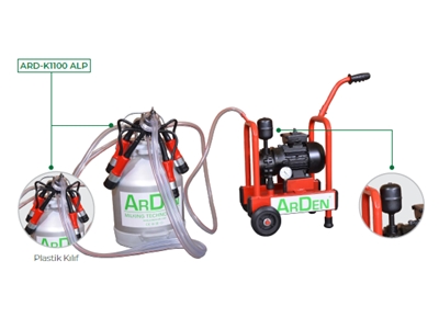 30 Liter Aluminium Eimer Russisches Modell Einzelmelkmaschine - 0