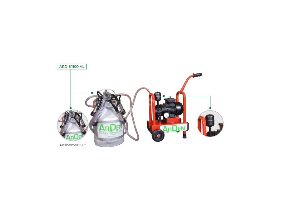 30 Liter Russisches Modell Aluminium Eimer Einzelmelkmaschine