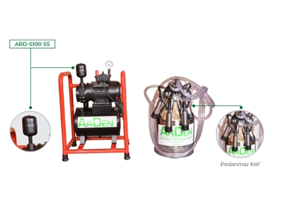 30 Liter Chrom Eimer Festes Modell Einzelmelkmaschine - 1