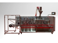 60 Pcs/Min. Bag Filling and Packing Machine with Horizontal Conveyor - 0