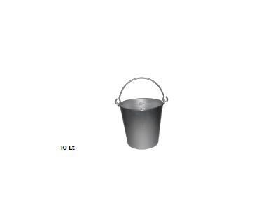Seau à lait en aluminium de 10 litres - 0