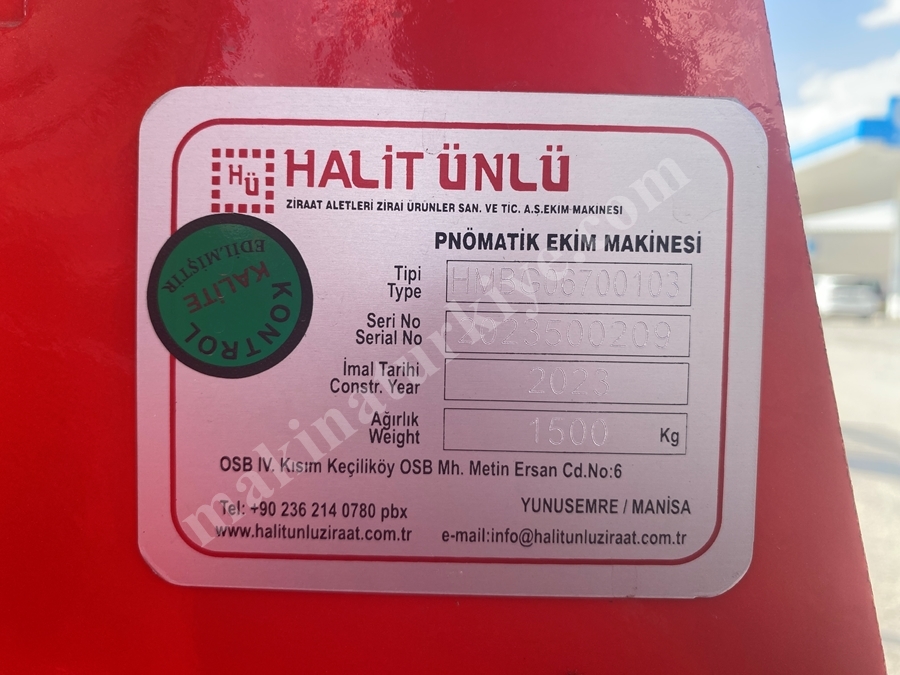 6'lı Baltalı Gübreli Pancar Mısır Ayçiçek Ekim Tohum Mibzeri