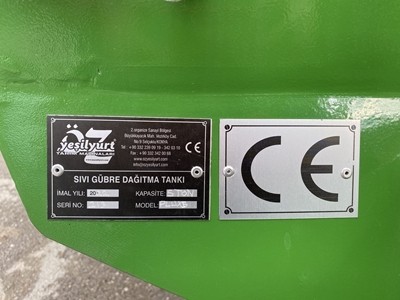 5 m³ Sıvı Gübre Serpme Makinesi - 14