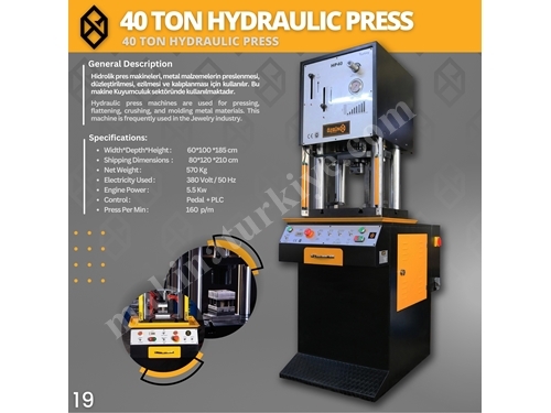 40 Ton Hydraulic Press