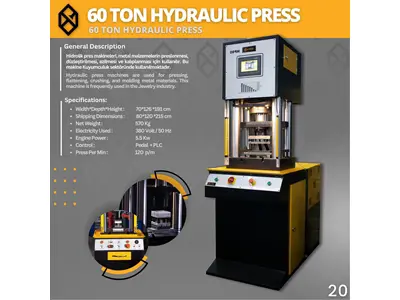 60 Ton Hydraulic Press İlanı