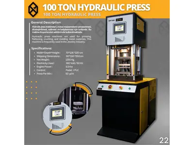 100 Ton Hydraulic Press İlanı