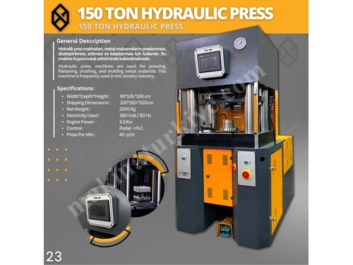150 Ton Hydraulic Press