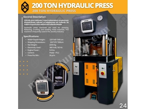 200 Ton Hydraulikpresse