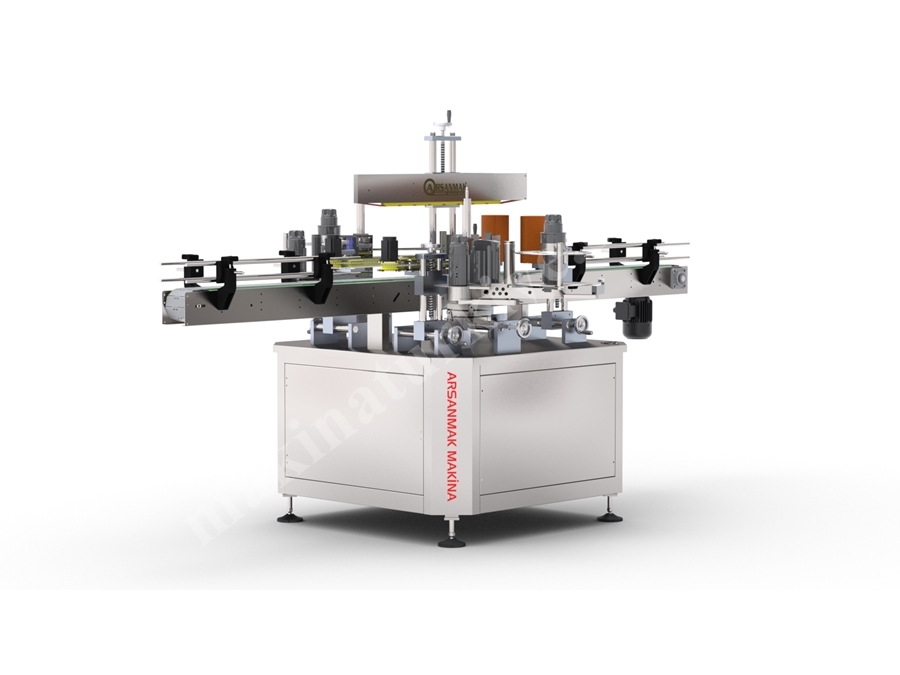 2500 Pieces / Hour 300 mm Stainless Double-Sided Bottle Labeling Machine