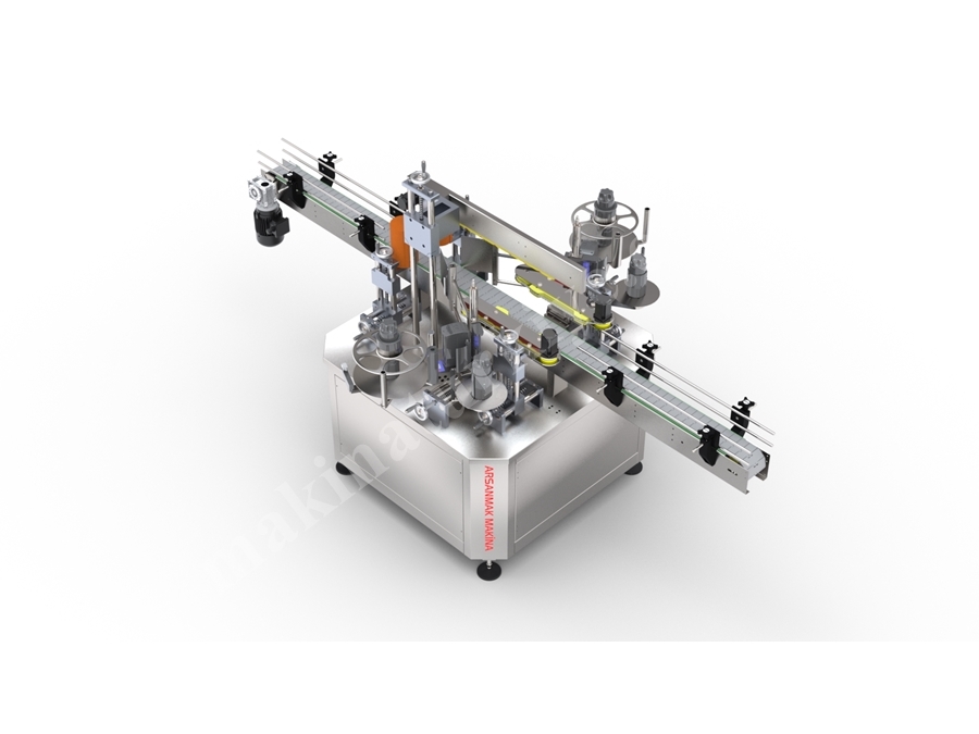 2500 Pieces / Hour 300 mm Stainless Double-Sided Bottle Labeling Machine