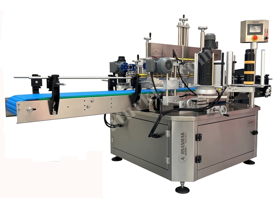2500 Pieces / Hour 300 mm Stainless Double-Sided Bottle Labeling Machine