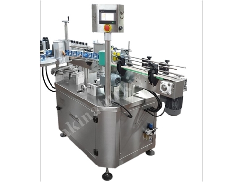 Etikettiermaschine für Prismatische Flaschen mit einer Kapazität von 2500 Stück / Stunde bis zu 300 mm