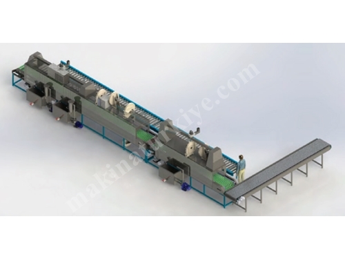 Tunnelwash Conveyor Belt Type High Pressure Surface Washing Machine
