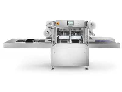 6 Cycles/Min Double Hopper, Double Mould Automatic Plate Sealing Machine