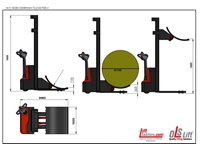 Электрический барабанный стеклоподъемник для барабанов до 1500 кг (3000 мм) - 1