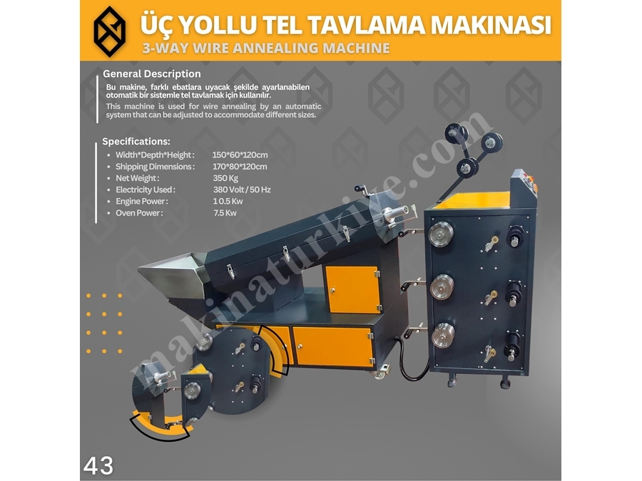 Ozgunmold Three-Way Wire Drawing Machine