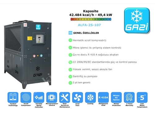42,484 Kcal/H Cooling Capacity Chiller Water Cooling Group - Gazi