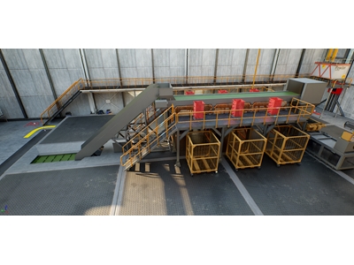 1200 mm Ambalaj Atık Ayrıştırma Balyalama Tesisi - 1