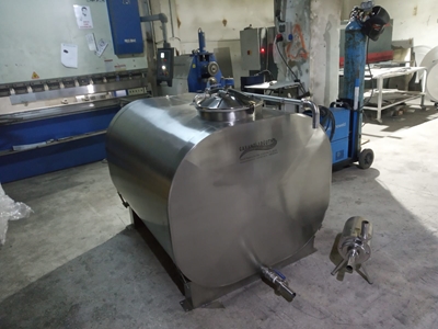 500 Litre Tek Cidarlı Süt Nakil Tankı - 0