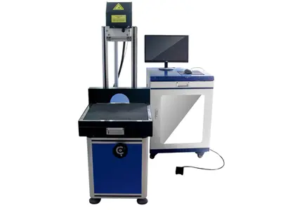 100 W Glass Tube Galvo Laser Marking Machine