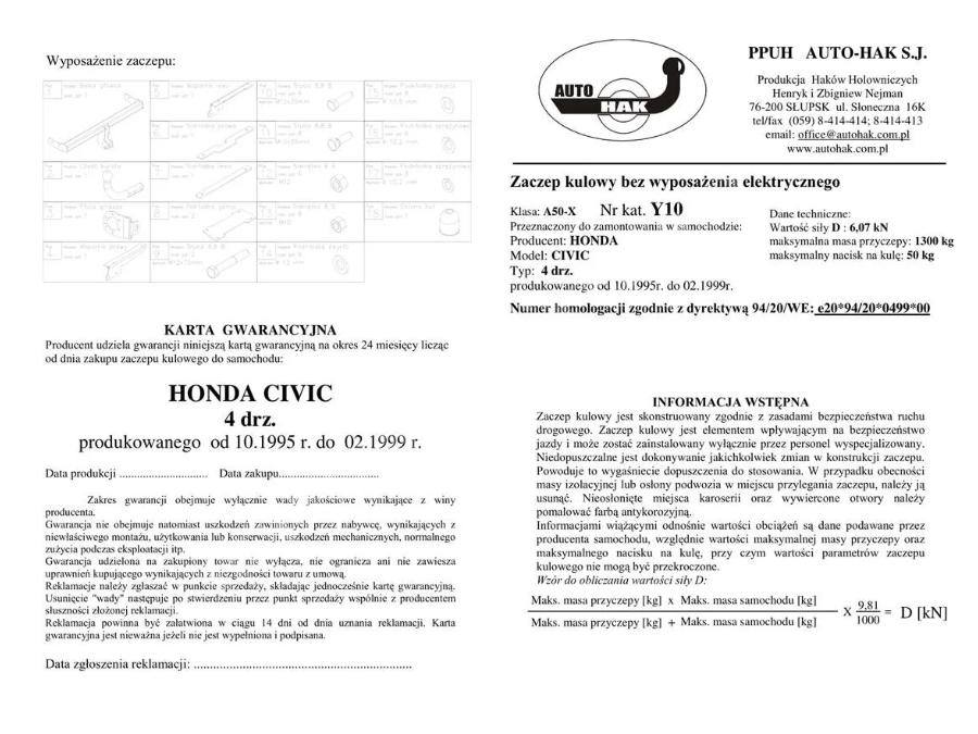 6,07 Kn Kuğu Boynu Sabit Çeki Demiri