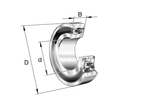 90X190x43 Mm Sabit Bilyalı Rulman İki Tarafı Metal Kapaklı