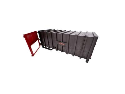 40 m3 Covered Recycling Container - 9