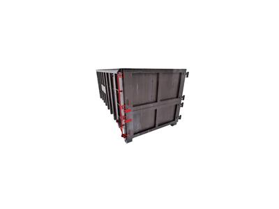 40 m3 Covered Recycling Container - 16