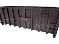 40 m3 Covered Recycling Container - 3