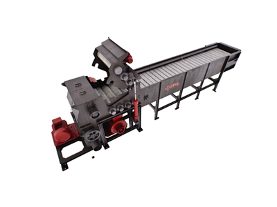 900 mm Single Shaft Wood Chipper Shredder - 8