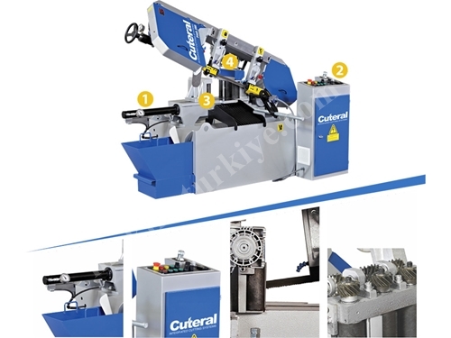 PAR 280 Automatic Band Saw Machine with Supports
