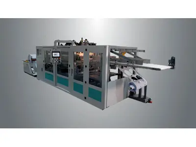 Machine d'emballage thermoformée à 2 stations de 830x500 mm
