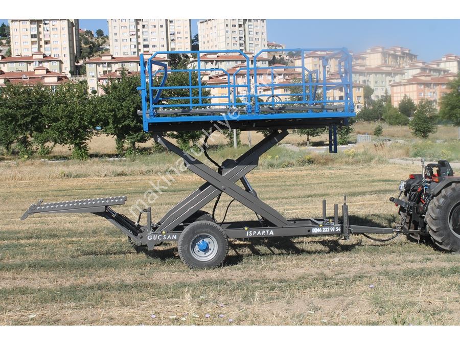 Plate-forme de récolte arrière de 2,5 mètres derrière le tracteur