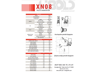 Hıbold Xn08 Mini Ekskavatör  - 8